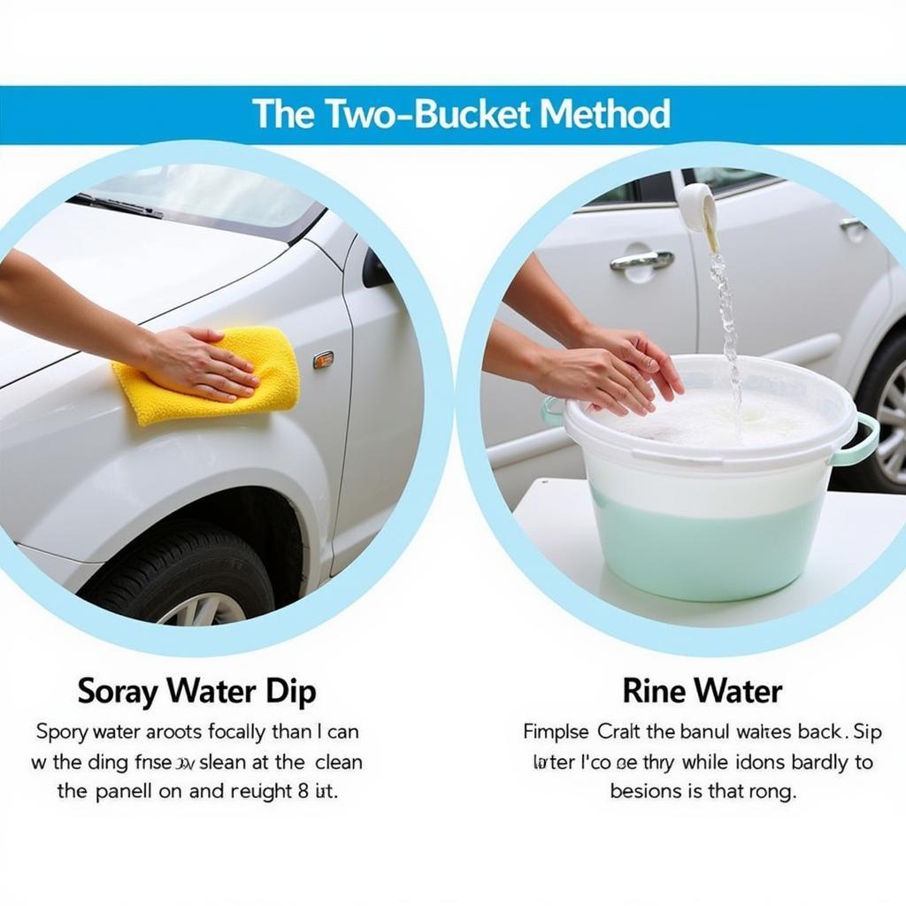 Demonstrating the Two-Bucket Car Wash Method