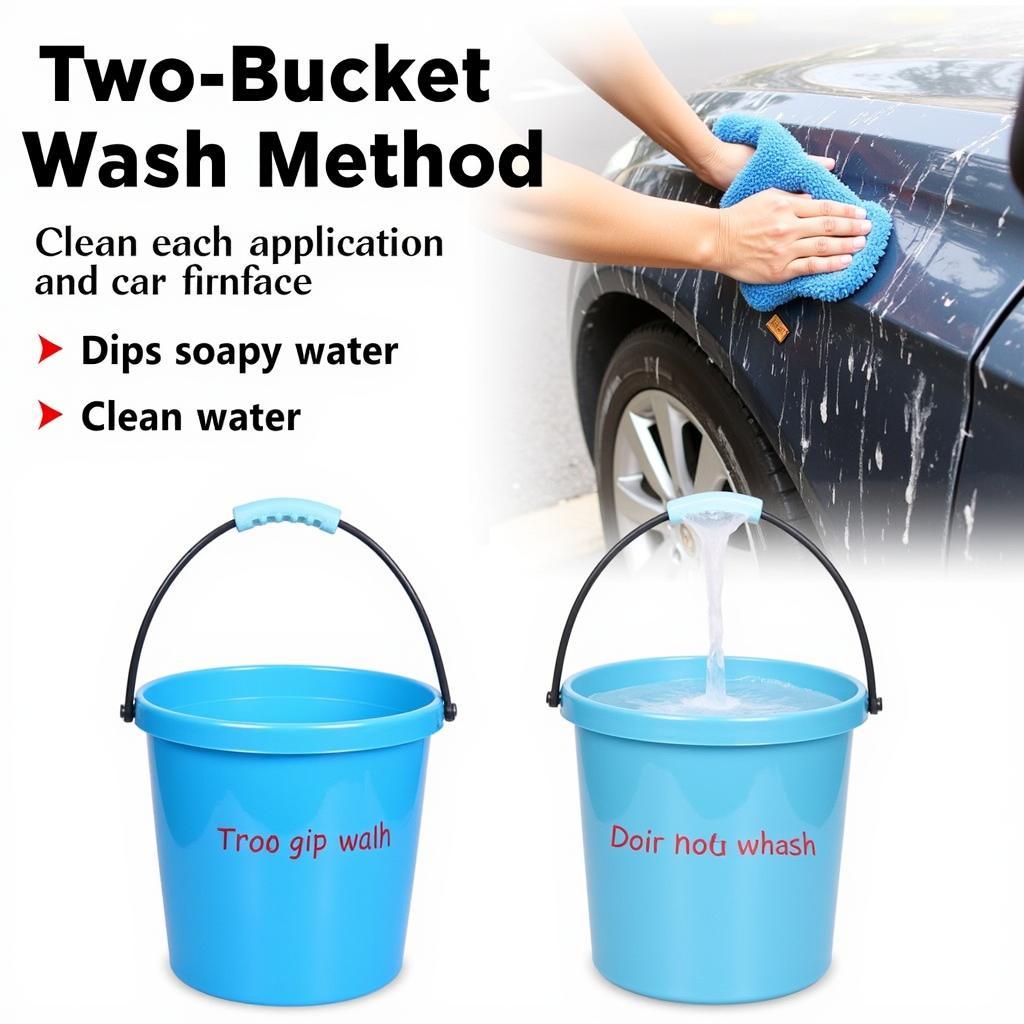 Two-Bucket Car Wash Method