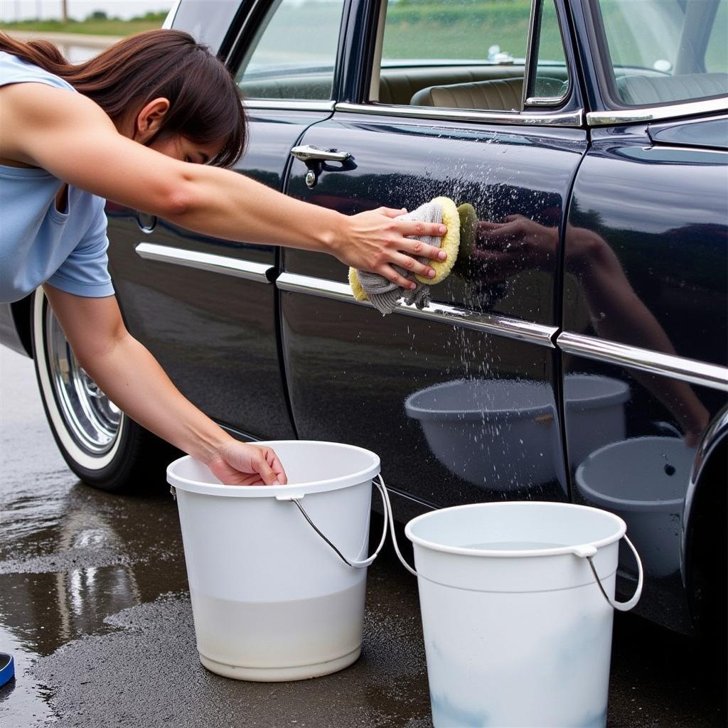 Two-Bucket Wash Method for Show Car Detailing