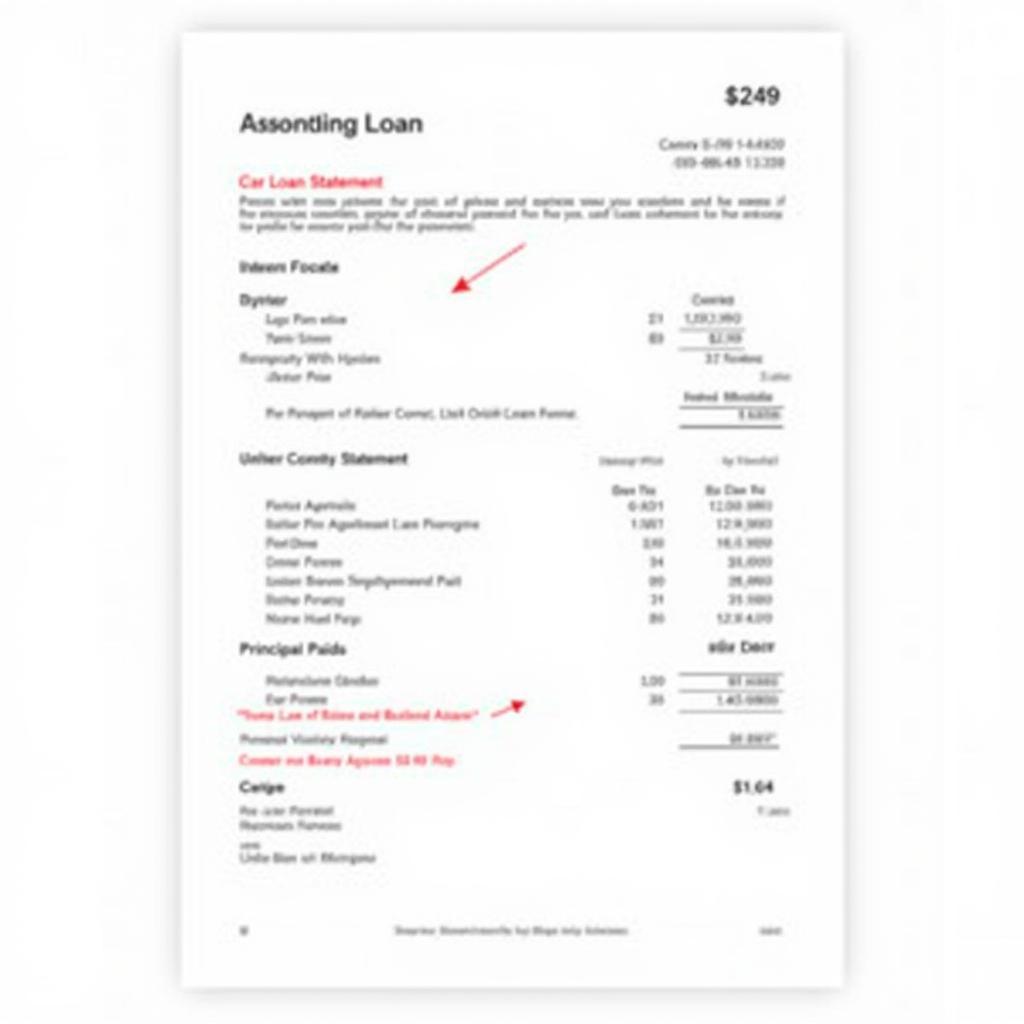 Understanding Car Loan Statement Details