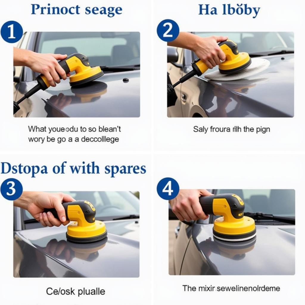 Correct Technique for Using a Car Polisher