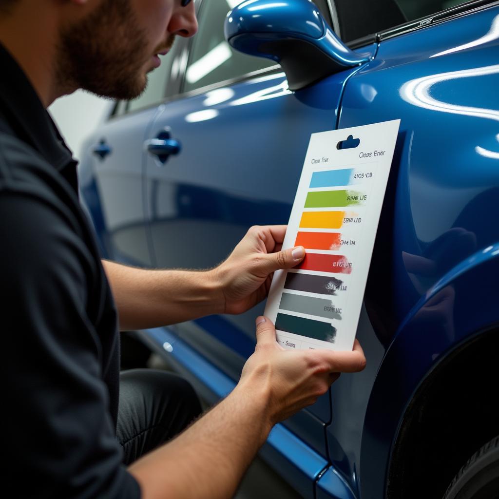 Using Color Scale for Paint Correction