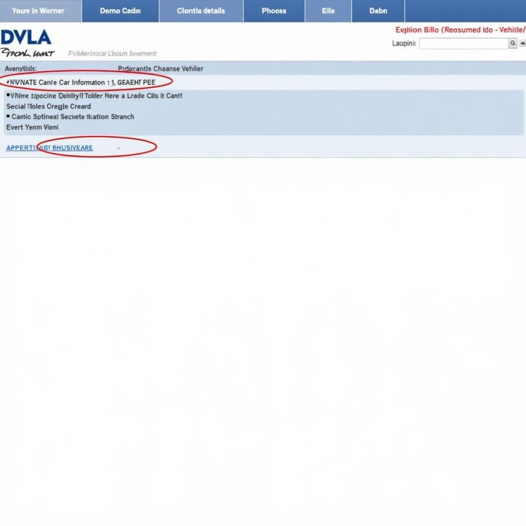 Using DVLA Website to Check Car Details: A Screenshot of the DVLA Website Showing the Vehicle Information Lookup Page