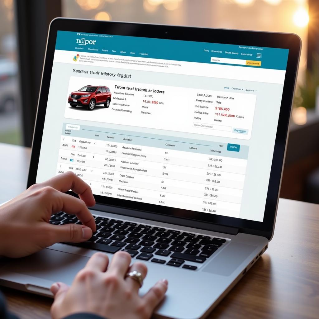 Using Online Vehicle History Report Service