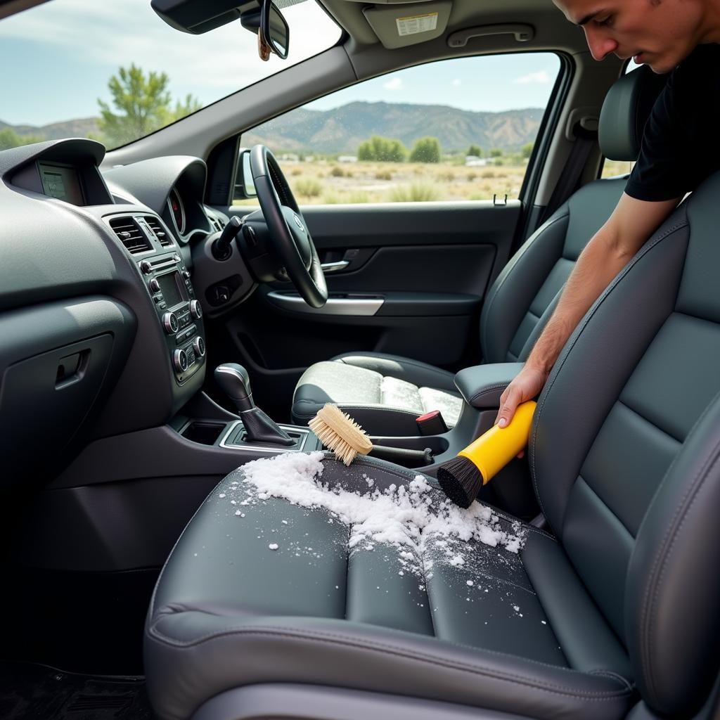 Interior car detailing in Utah