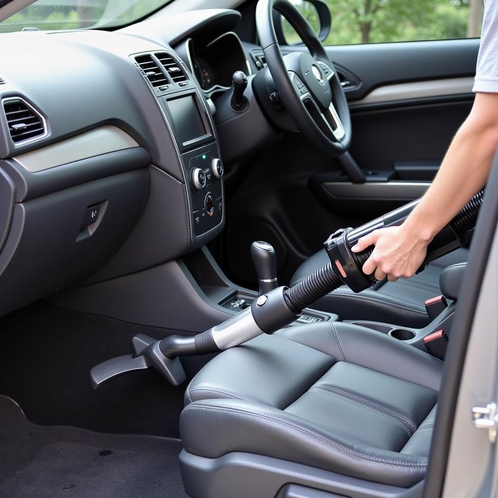 Thoroughly Vacuuming a Car's Interior for a Deep Clean