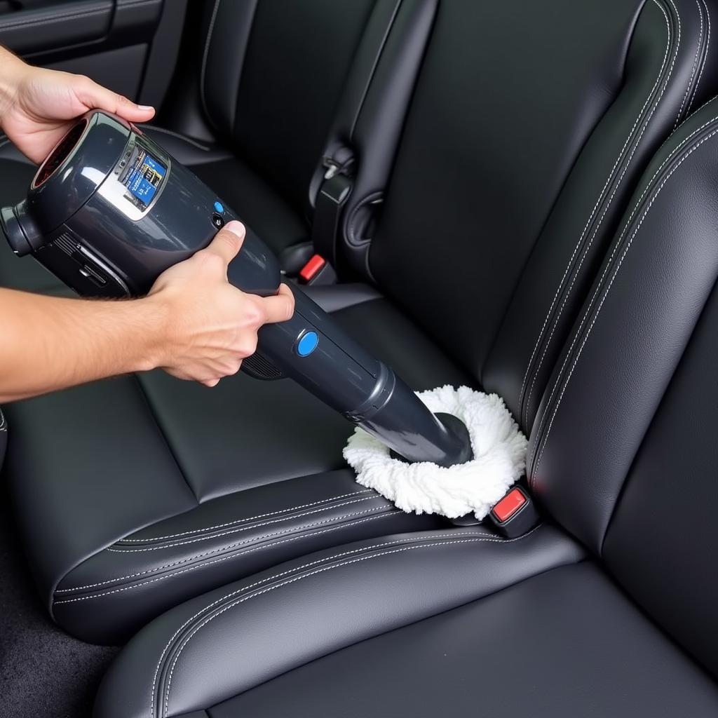 Thoroughly Vacuuming Car Interior