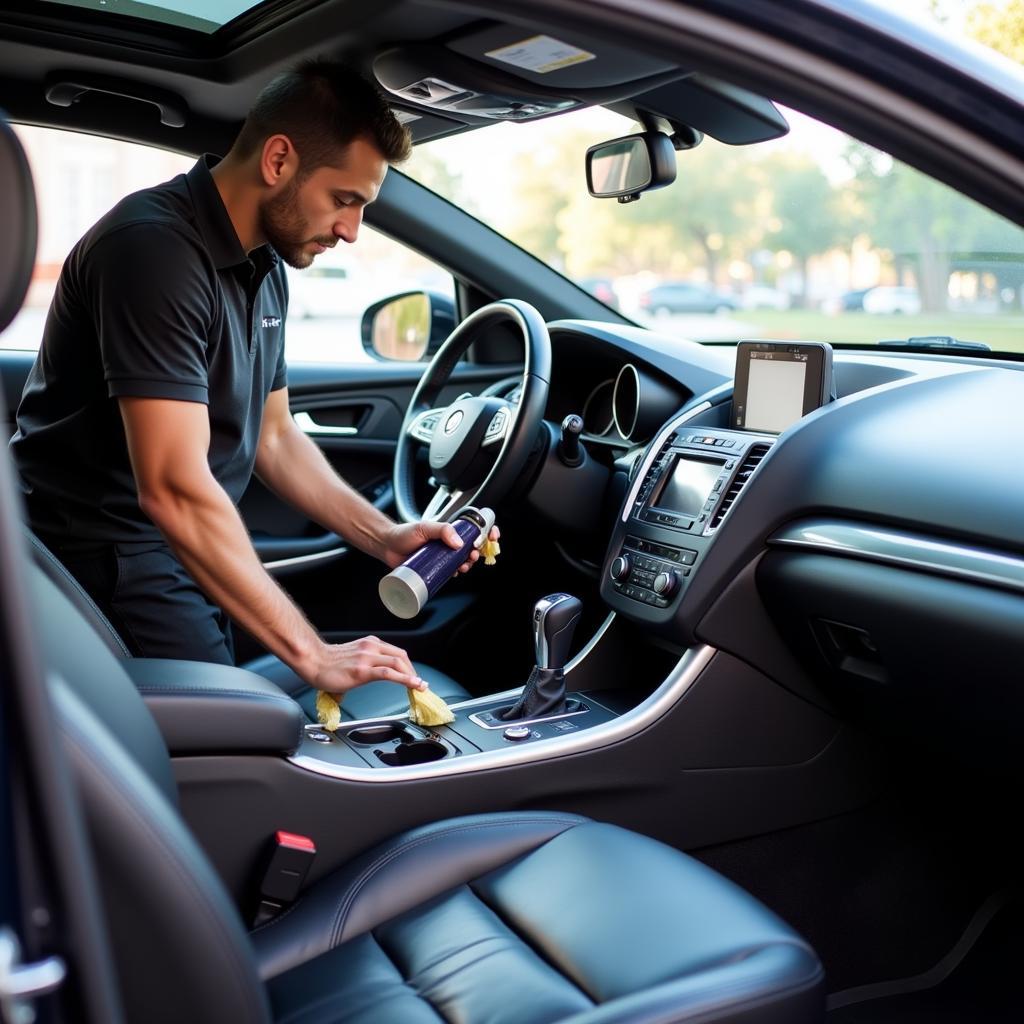 Interior car cleaning and detailing in Ventura