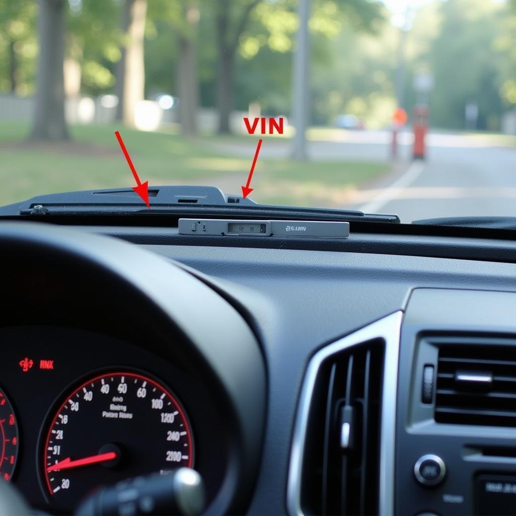 VIN Location on Car