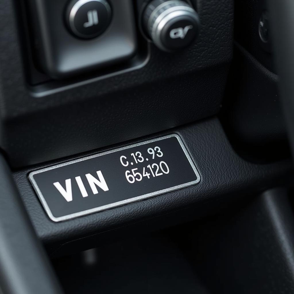 Finding the VIN Number on a Car