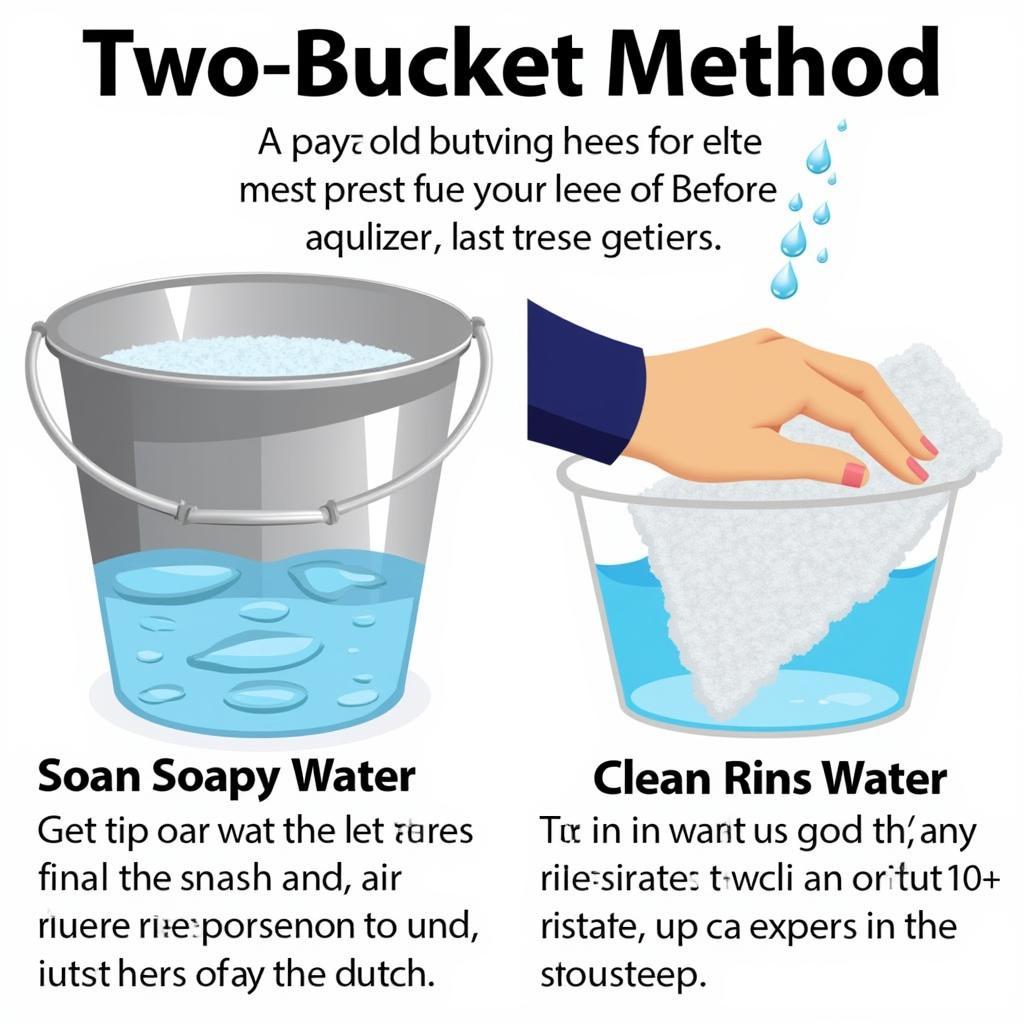 Washing a Car Using the Two-Bucket Method