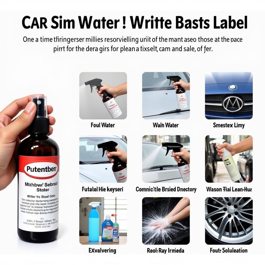 Waterproof and Chemical Resistant Car Detailing Labels