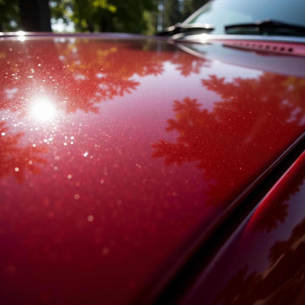 Waxed Car Shine