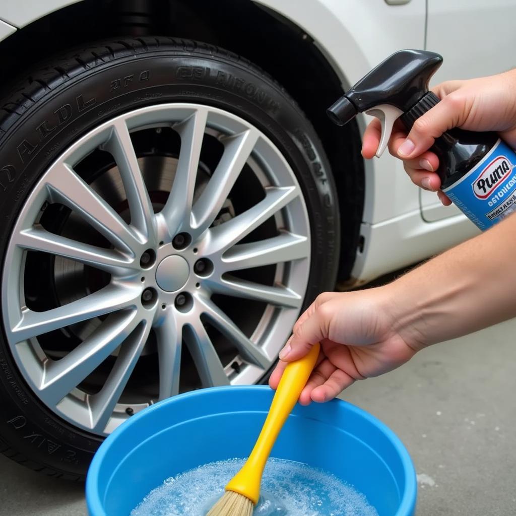 Whirlpool Method Cleaning Car Wheel