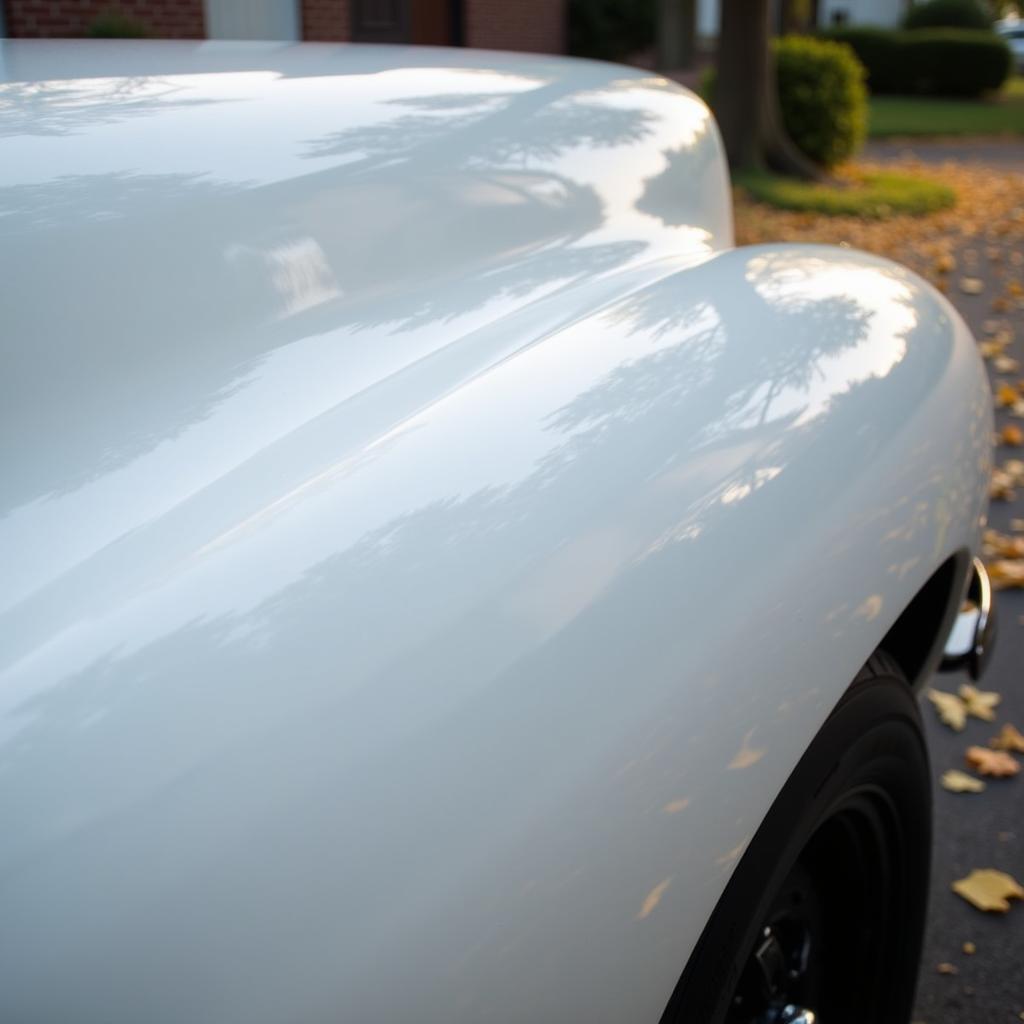 White Car After Detailing