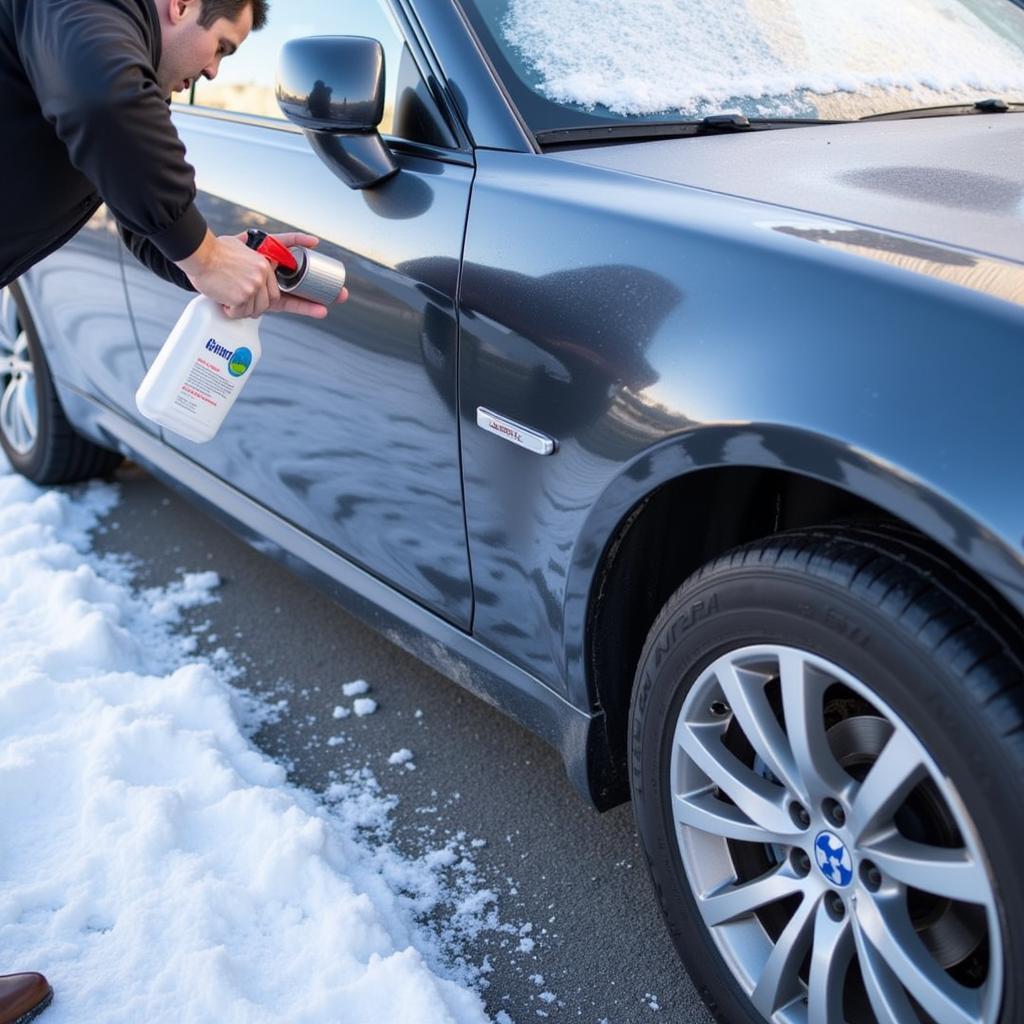 Car detailing for winter protection against snow and salt