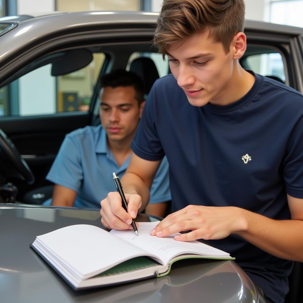 Teenager Tracking Car Detailing Finances