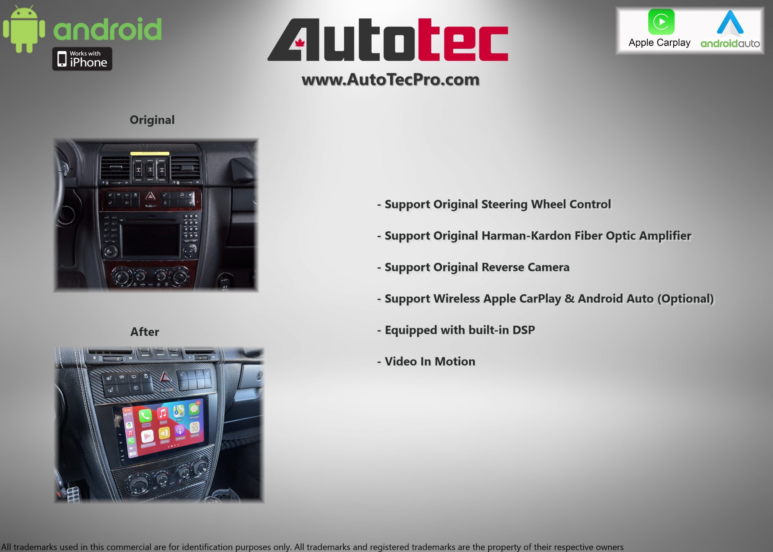 Mercedes G Wagon 2012 Android System Rear Connections