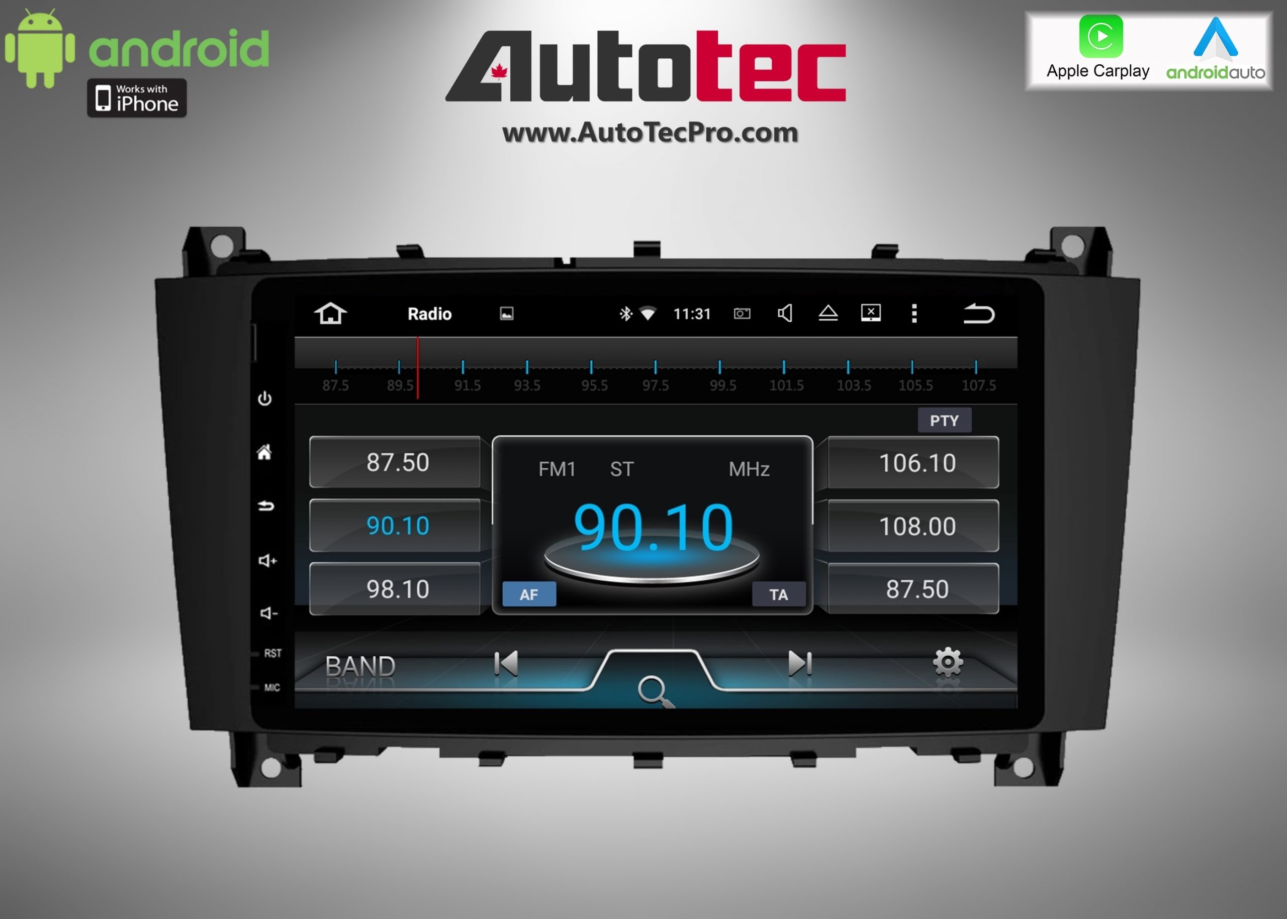 Mercedes G Wagon 2012 Android System Home Screen Interface