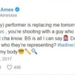 This tweet from August Ames was labelled as homophobic by her fellow porn actors. (Twitter)