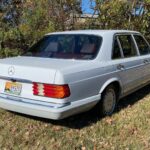 Arctic White 1989 Mercedes-Benz 560SEL Side View