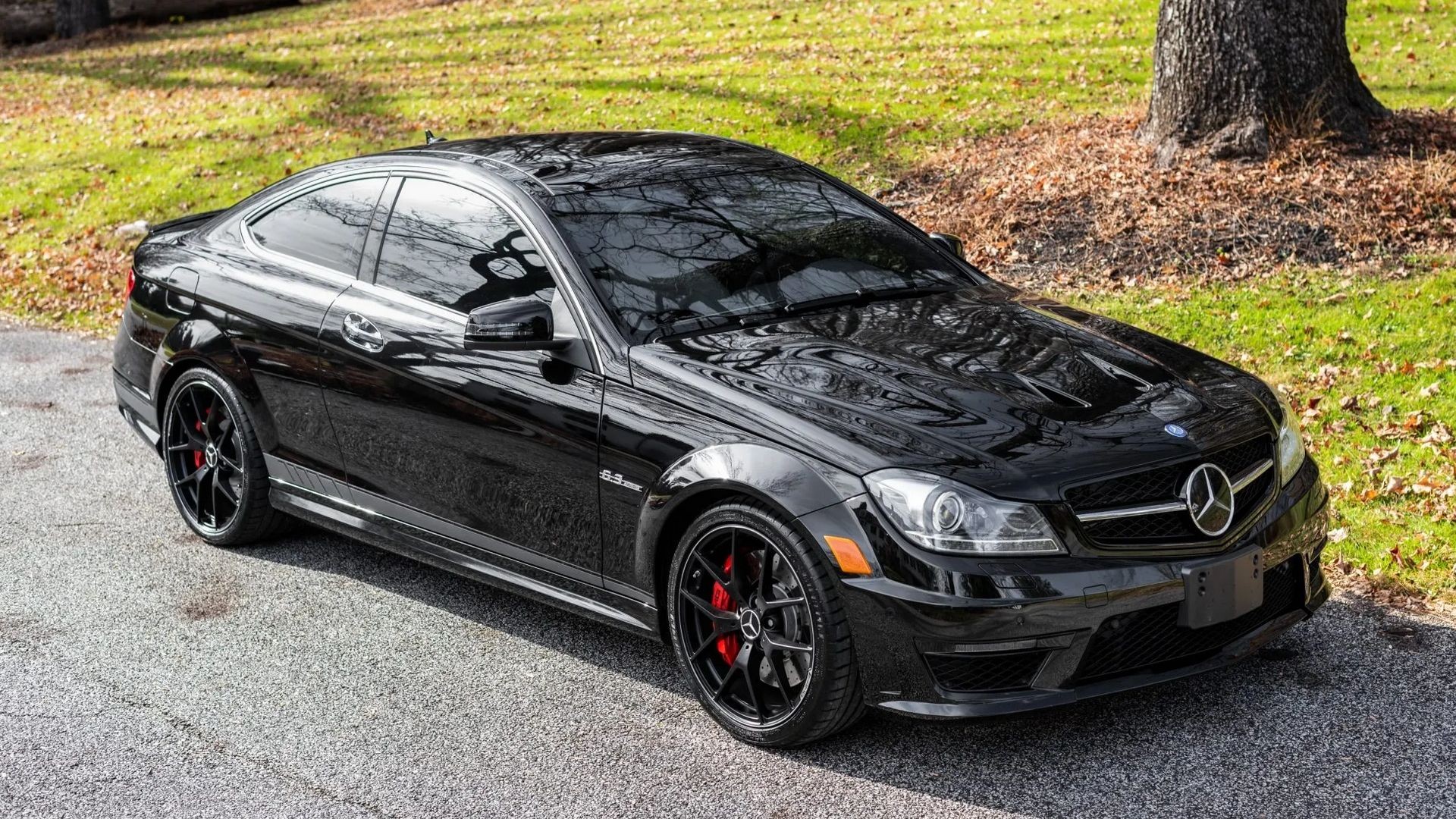 Black 2014 Mercedes-Benz C63 AMG