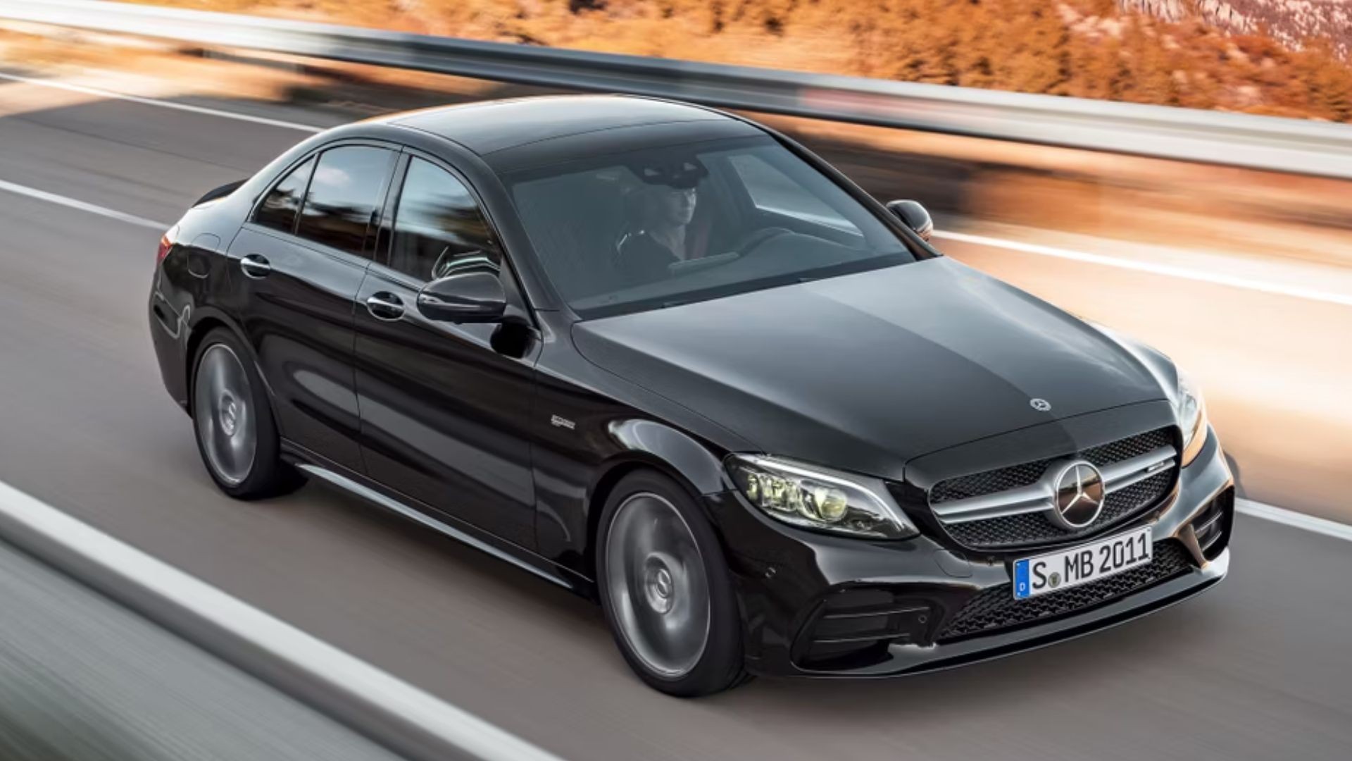 Black 2021 Mercedes-AMG C43