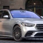 Silver 2023 Mercedes-Benz S-Class parked outside