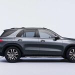 Mercedes-Benz GLE side exterior view, showcasing its elegant design and spacious SUV silhouette