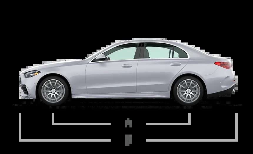 Side view of a sporty sedan highlighting its aerodynamic profile