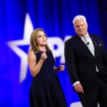 Mercedes Schlapp at CPAC 2022 with Matt Schlapp