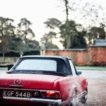 Classic Mercedes 230 SL Roadster in Red