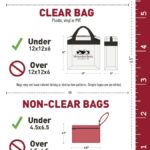 MBS Bag Policy graphic (Clear Bag Dimensions)