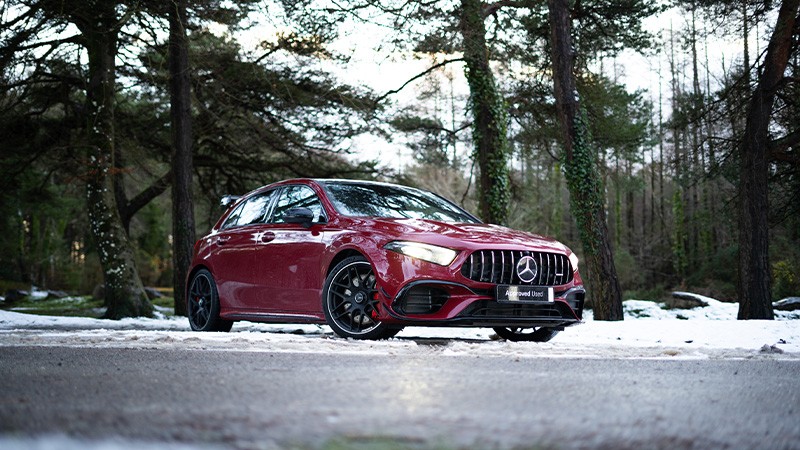 Red Mercedes-Benz Car