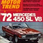 Mercedes-Benz 450 SL Roadster on the cover of Motor Trend Magazine June 1971