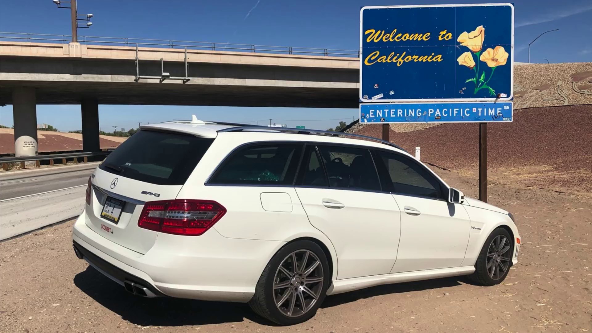 Doug DeMuro showcasing his 2012 Mercedes E63 AMG Wagon